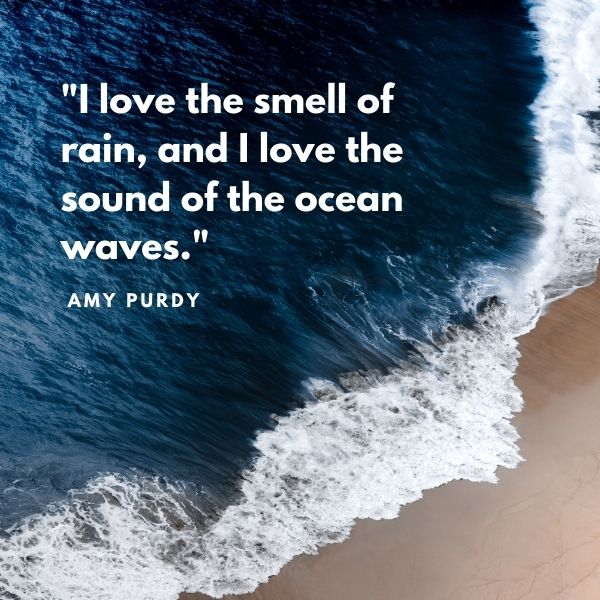 Quote about the sound of ocean waves
