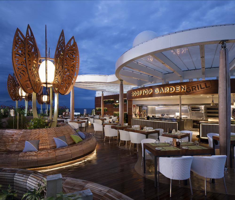 Rooftop Garden Grill restaurant on Celebrity