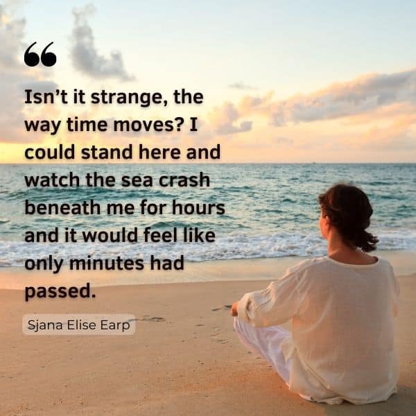 Quote about time passing differently at the beach