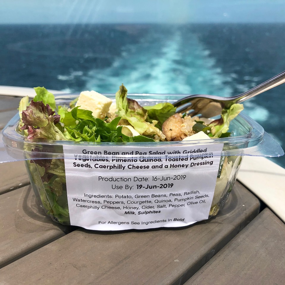 grab and go salad on P&O Cruises