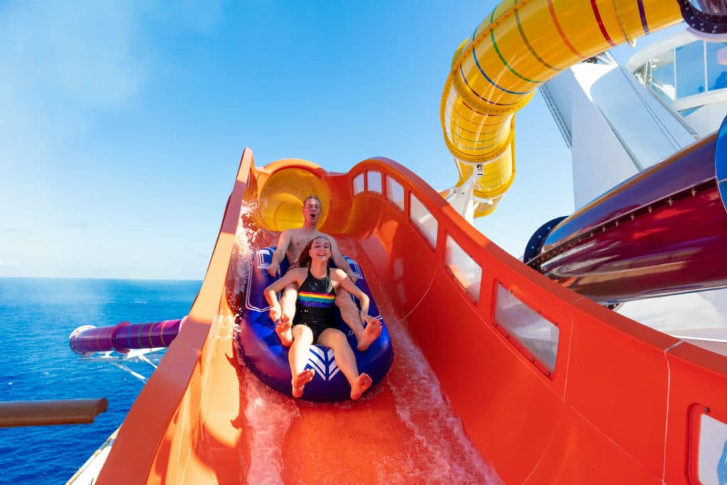 Cruise Ship With Slides