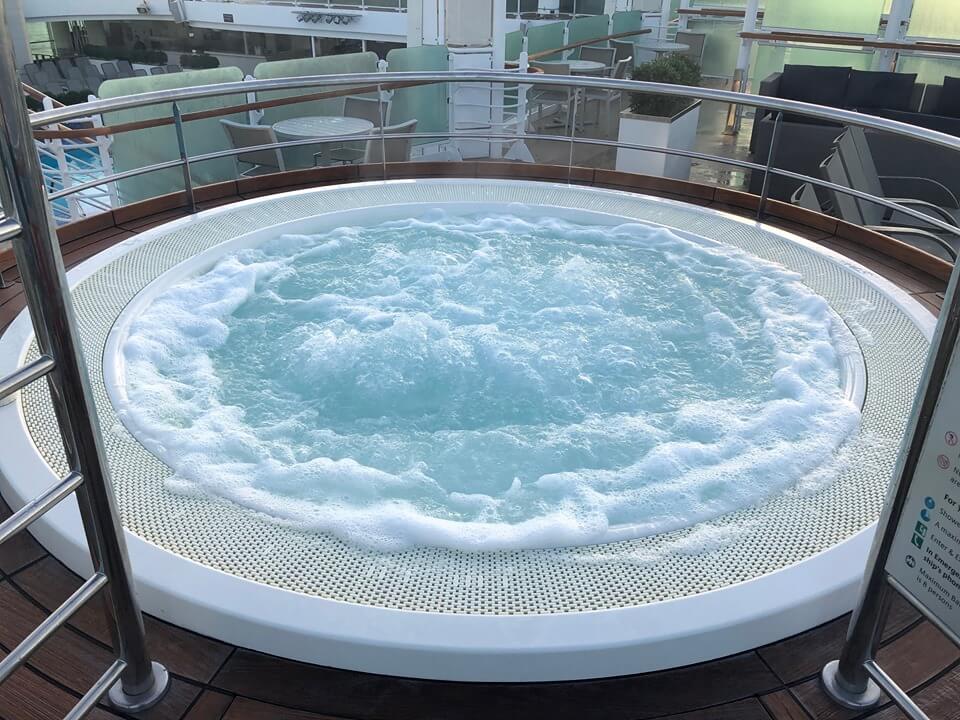 Hot tub on P&O Britannia