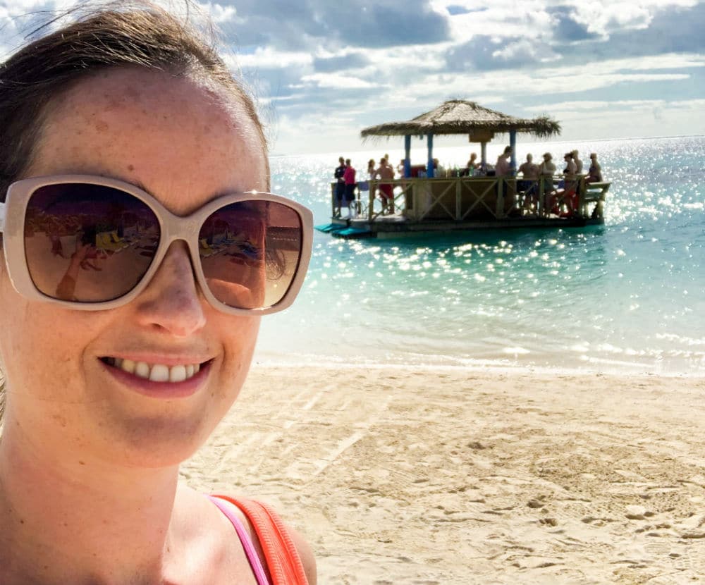 Floating bar on CocoCay South Beach