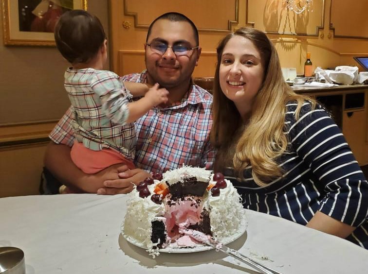 Royal Caribbean gender reveal cake