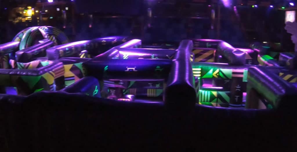 Royal Caribbean laser tag arena