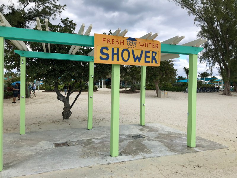 CocoCay showers