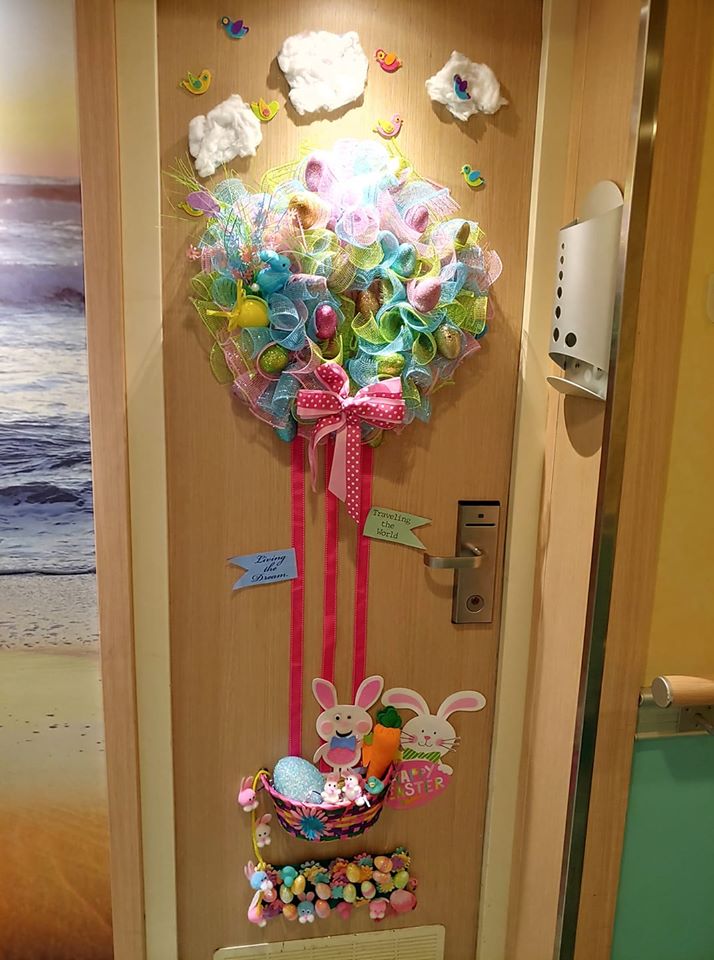 Easter cruise door decorations