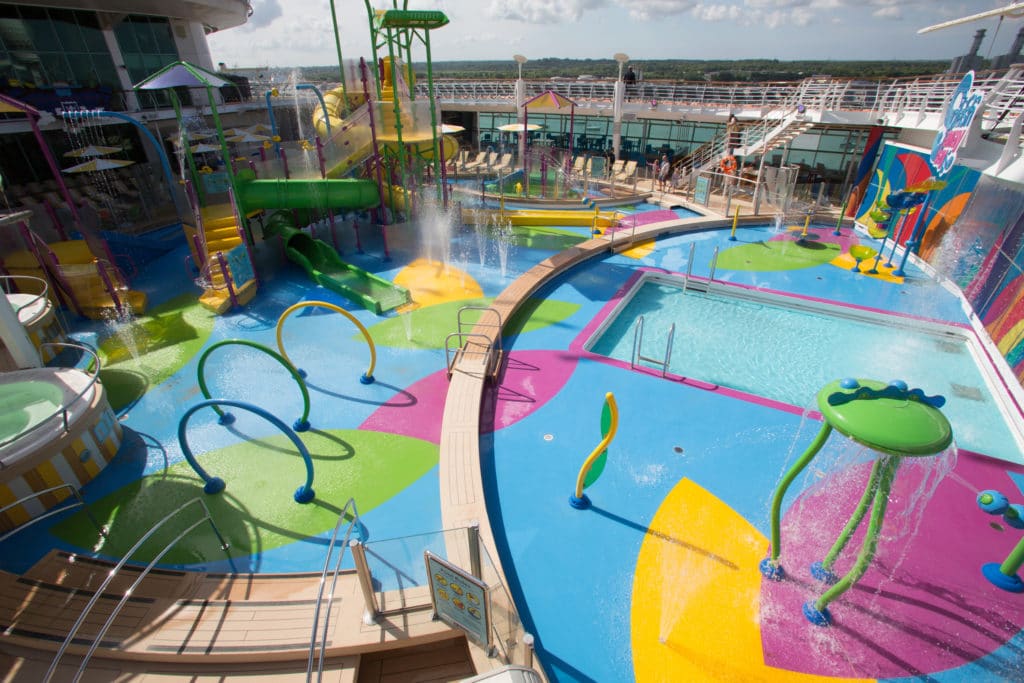 An aerial view Splashaway Bay