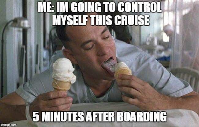 cruise meme about controlling your diet