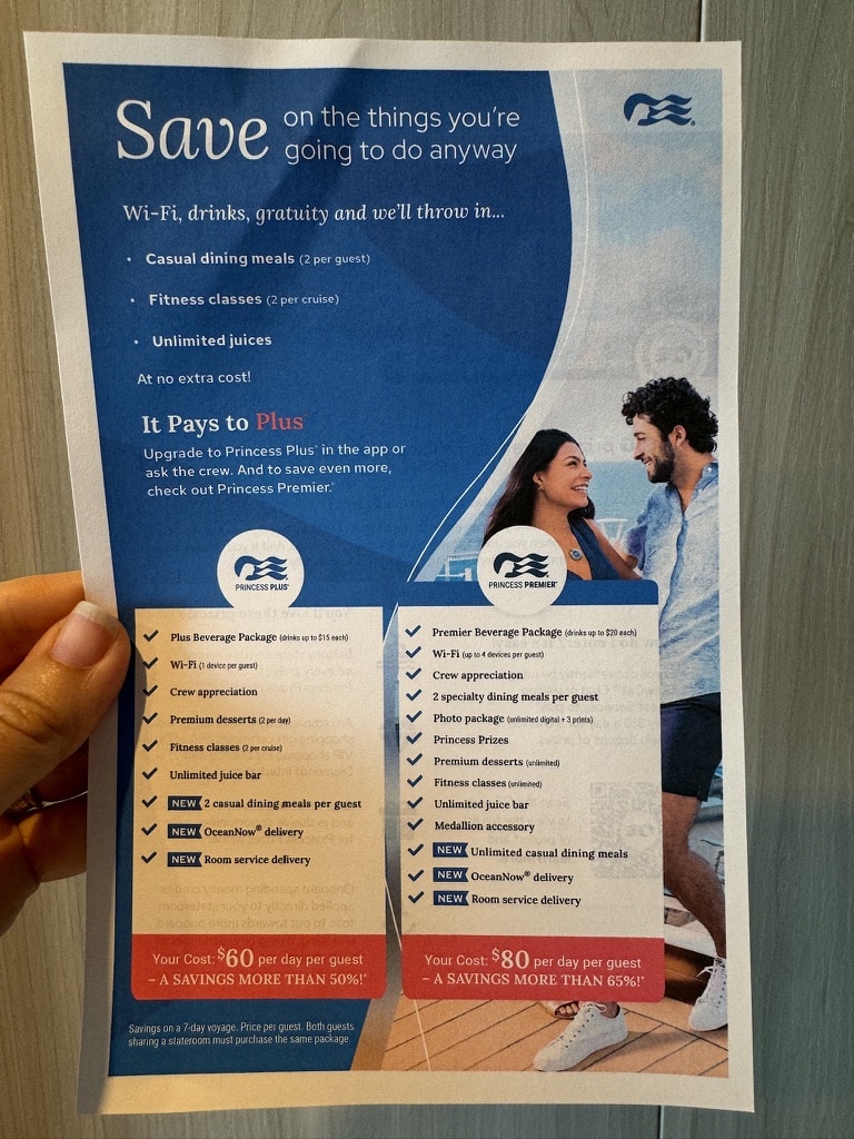 Flyer for Princess Plus and Premier