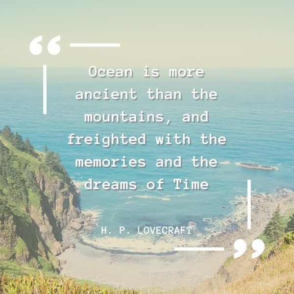Quote about the ancient wonder of the ocean