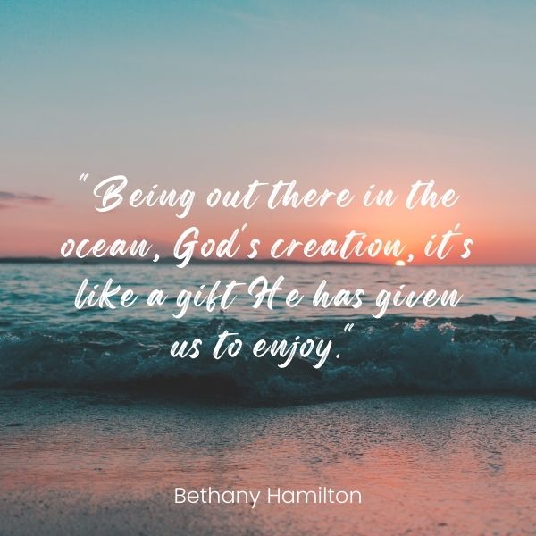 Quote about the ocean as a gift from God