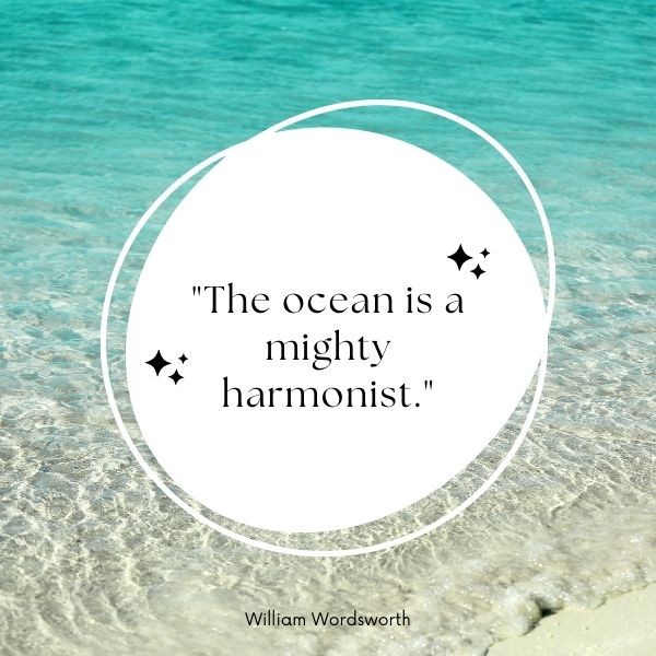 Quote about the ocean as a harmonist