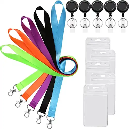 YOUOWO Retractable Lanyards (5 Pack)