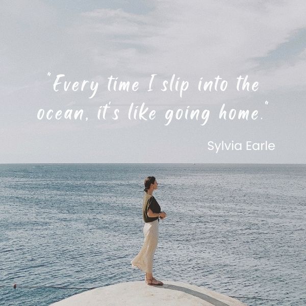 Quote about the ocean being home