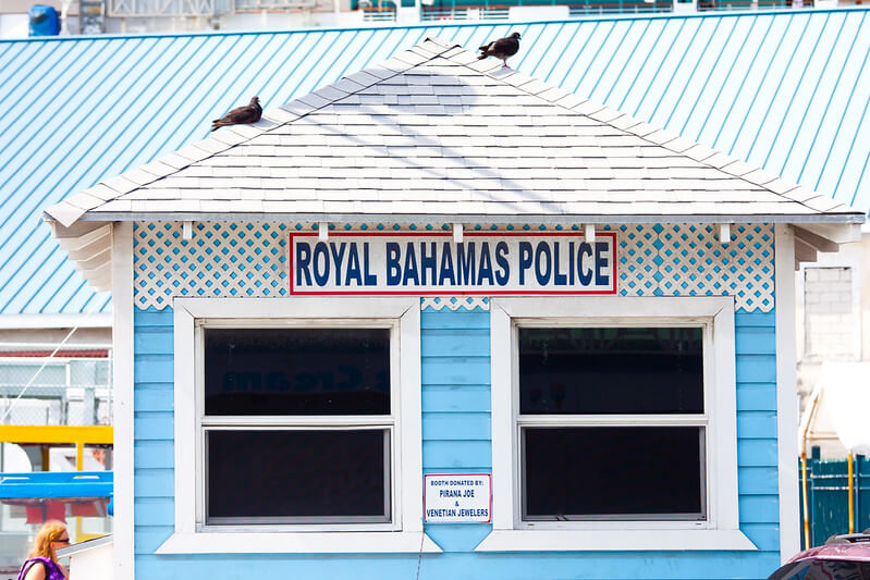 Police booth in Nassau