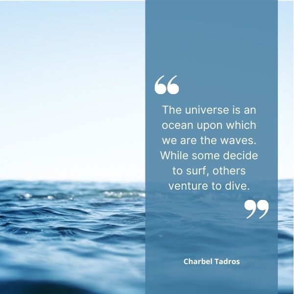 Quote about the universe as an ocean