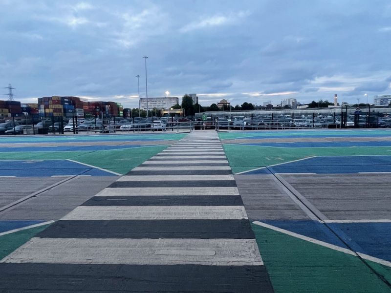 zebra crossing at AB Parking Southampton