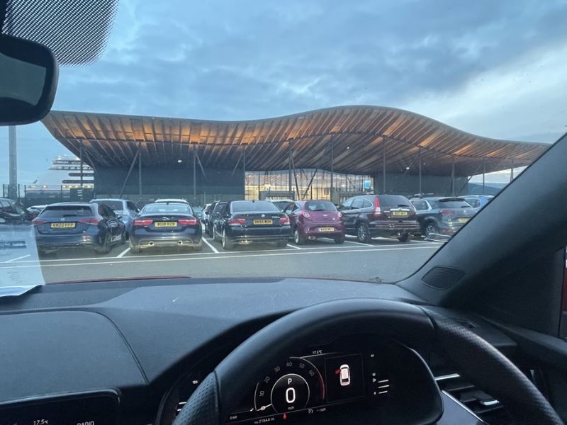 View of the Horizon Cruise Terminal from the AB Parking Car Park in Southampton