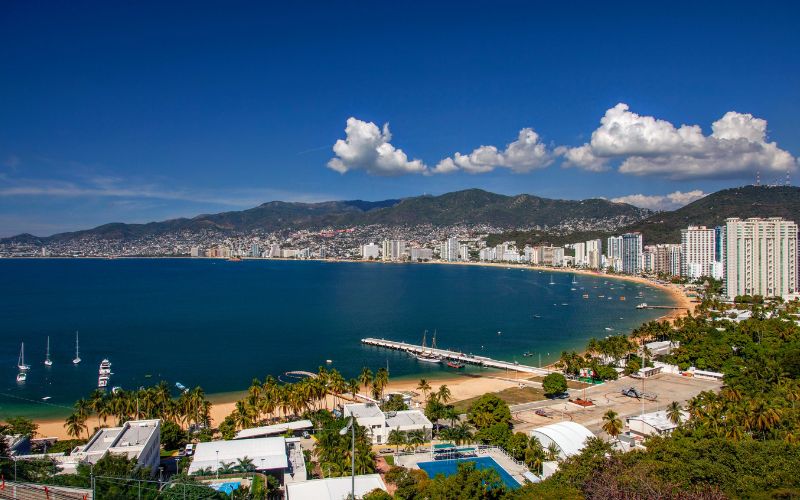 aerial view of Acapulco
