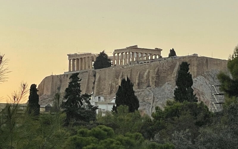 Beautiful view of the Parthenon in Athens, Greece