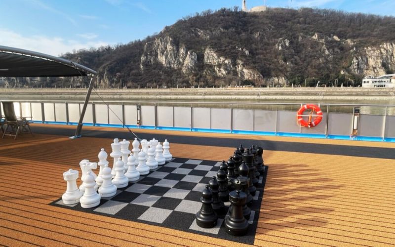 AmaWaterways' giant chess boards