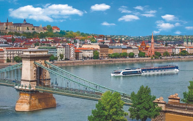 AmaWaterways ship in Budapest, Hungary