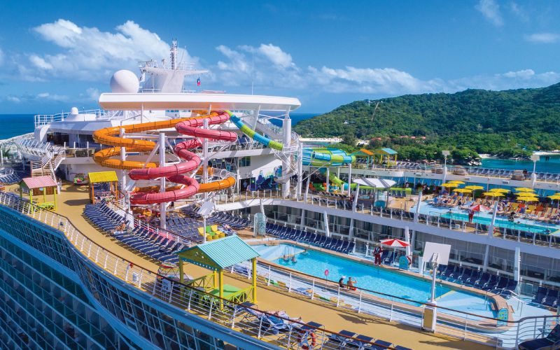 Leisure Facilities of a cruise ship