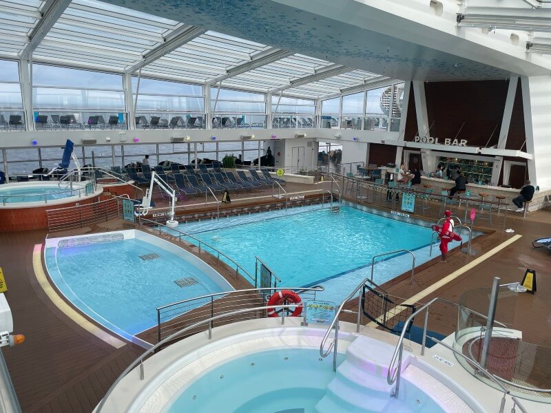 Indoor pool on Royal Caribbean's Anthem of the Seas