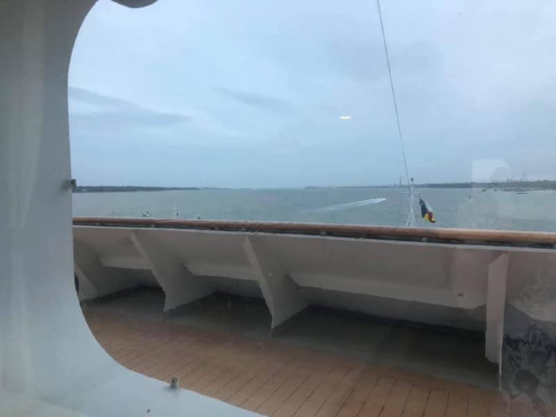 Aurora C103 forward-facing sea view over deck