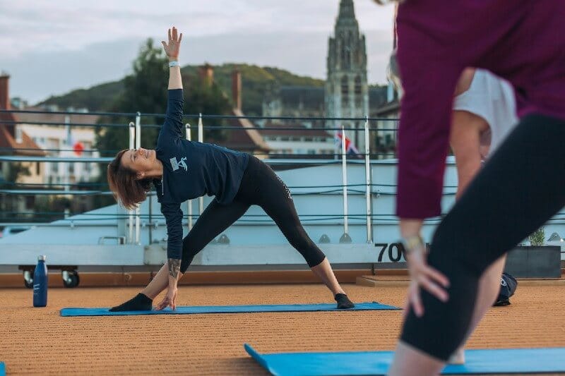 Yoga on the Sky Deck