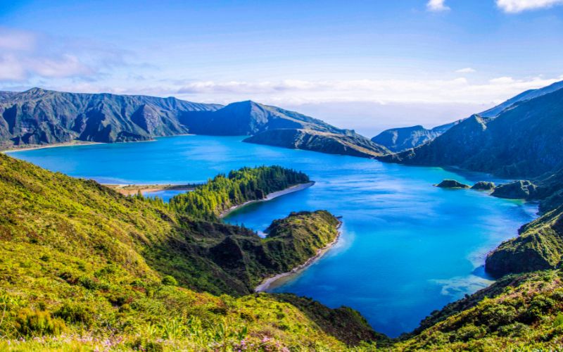 Scenic view of Azores, Ponta Delgada, Portugal