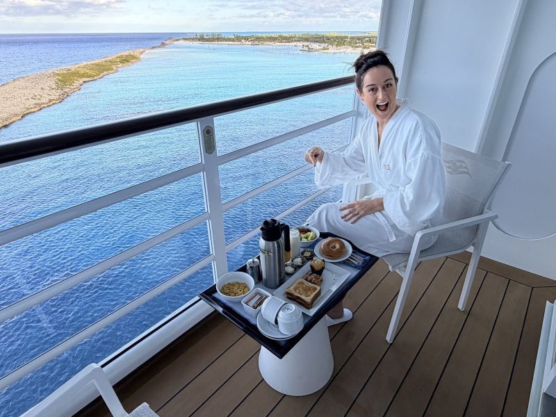 Balcony on a cruise ship