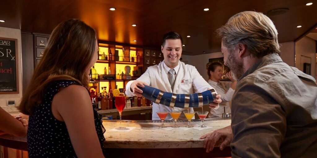 bartender on a Carnival cruise