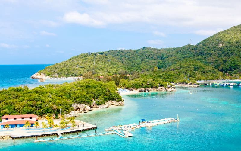 Beach and tropical resort, Labadee island, Haiti.