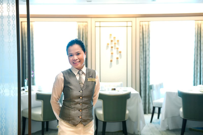 Cruise ship waitress