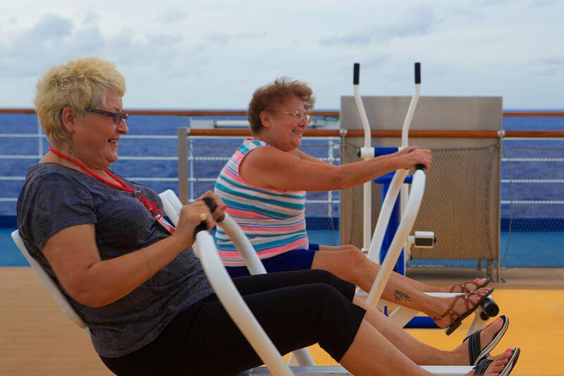 Outdoor gym on Carnival Breeze