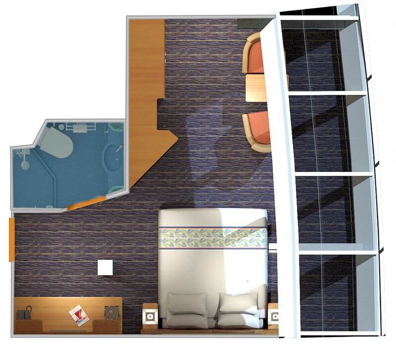 Scenic Ocean View room floorplan