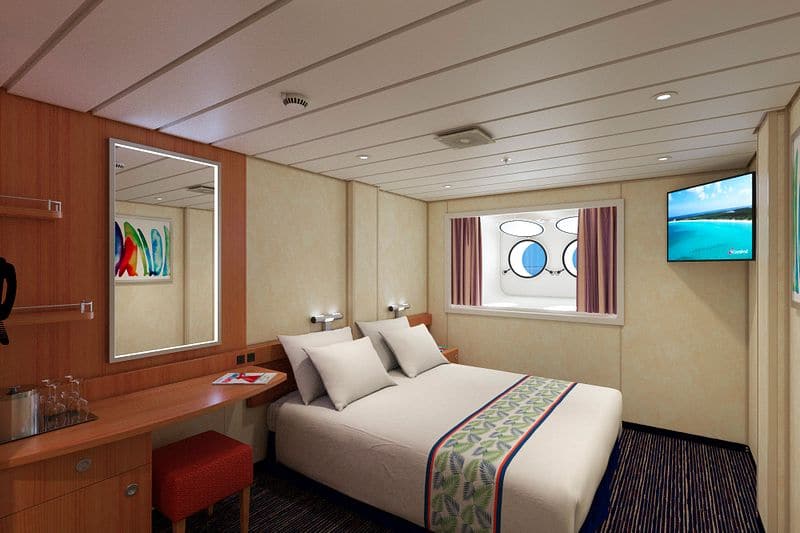 Porthole room on Carnival