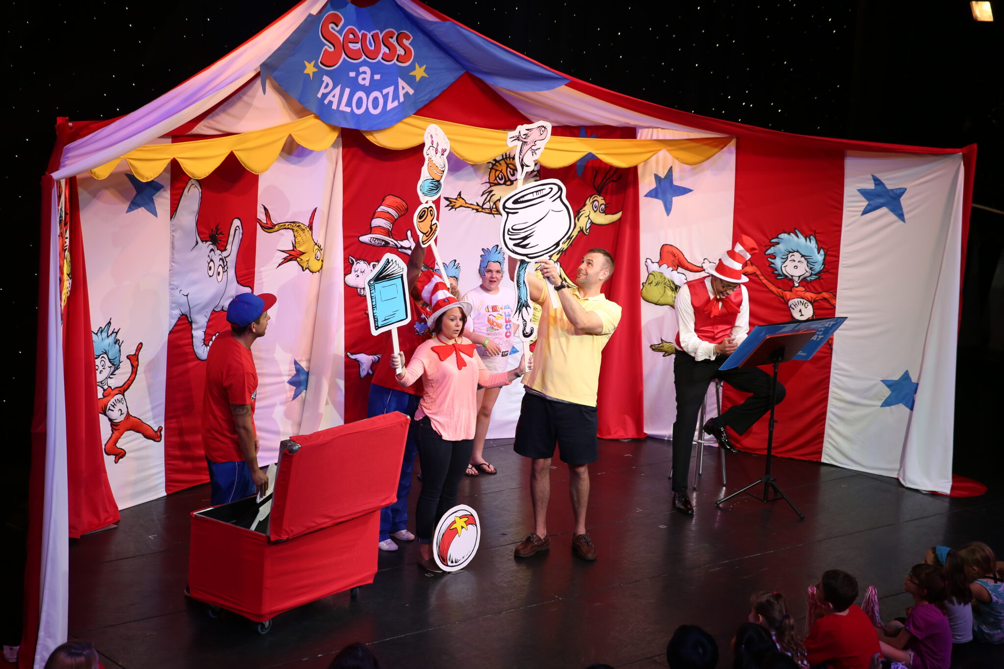 Dr Seuss kids' entertainment on a Carnival cruise ship