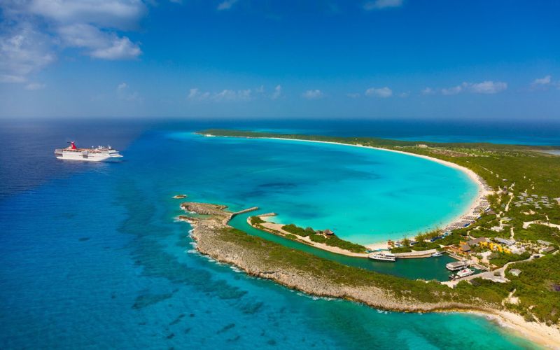 Carnival Elation at Half Moon Cay