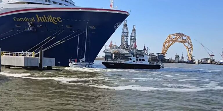 Carnival Jubilee small boat collision