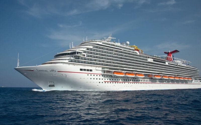 Carnival vista under a bright blue sky
