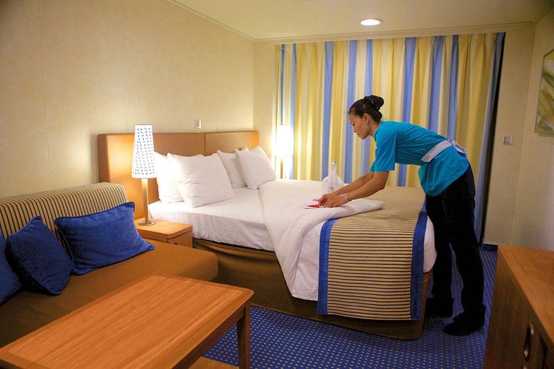 stateroom attendant on a Carnival cruise