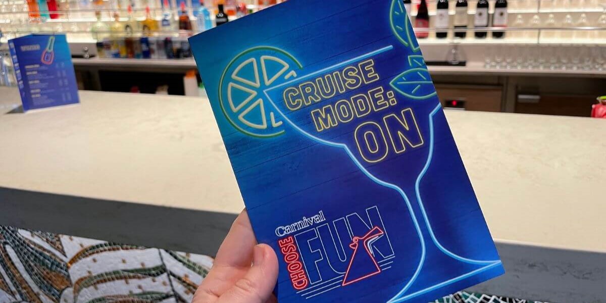 Carnival drinks menu