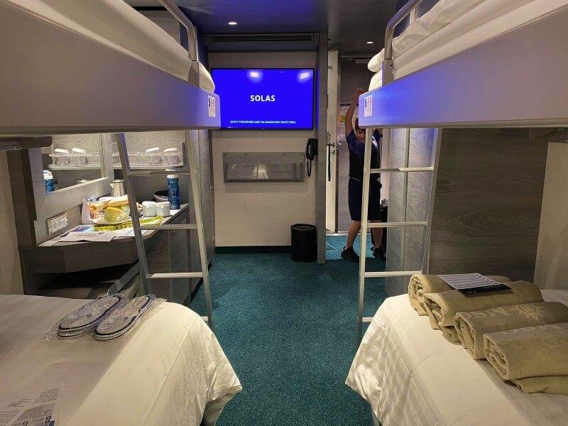 MSC Virtuosa family inside cabin
