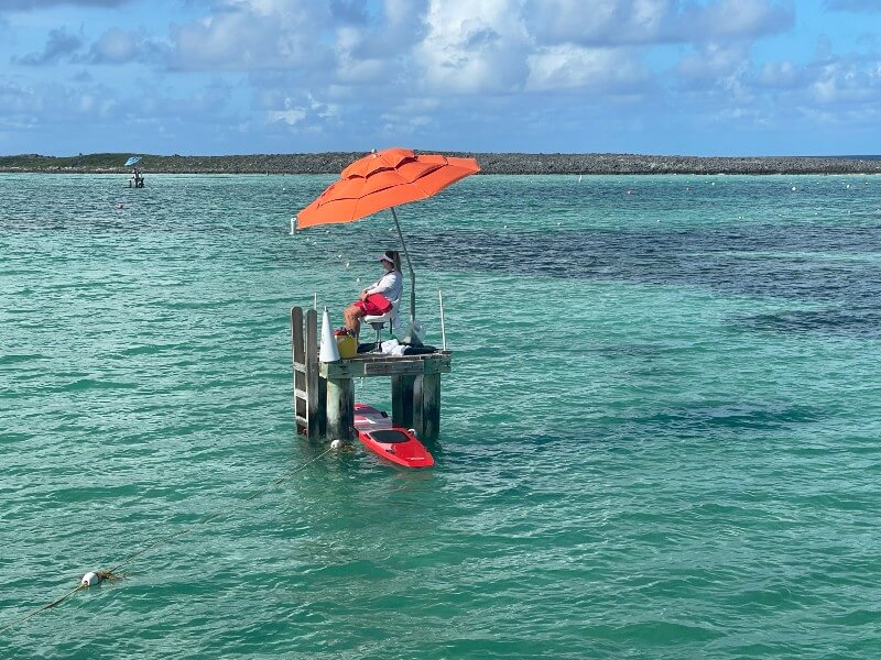 Lifeguard on Castaway Cay