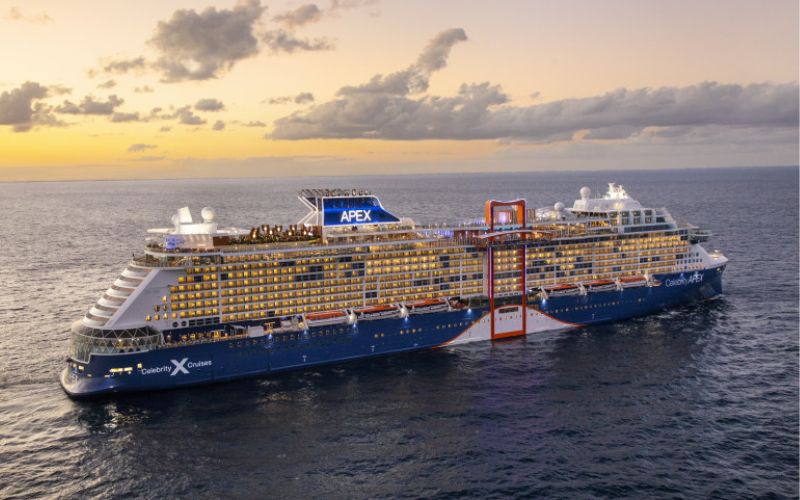 Celebrity Apex sailing at sea