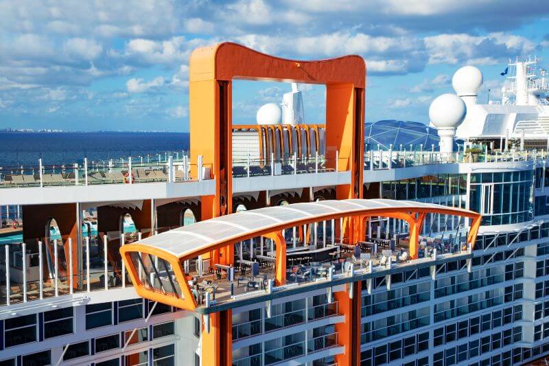 Celebnrity Cruises magic carpet on Edge class ship