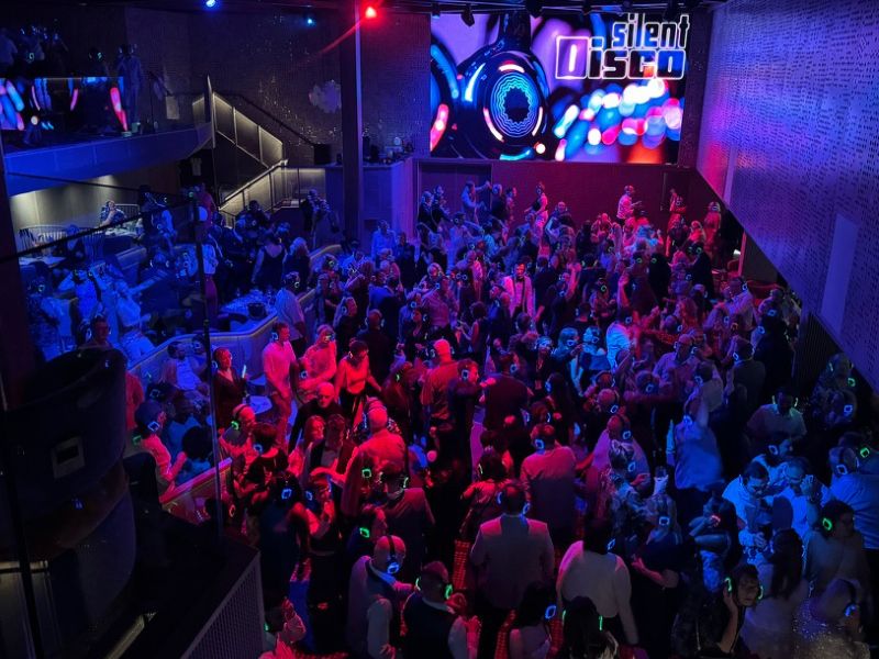 Silent disco on Celebrity Apex